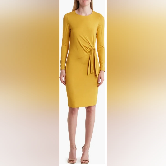 New W/Tag Elegant Side-Knot Dress By West K Only $40 (Retail $90)!
